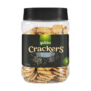 SÓS TERMÉKEK Gullon Cracker Chia magos, Quinoás sós keksz 250 gr