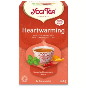vegán TEÁK YOGI TEA® BIO TEA – HEARTWARMING (SZÍVMELENGETŐ) 30,6 GR