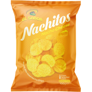 vegán CHIPSEK EL SABOR NACHITOS CHIPS – SAJTOS 100 GR