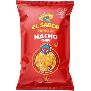 gluténmentes CHIPSEK EL SABOR GLUTÉNMENTES NACHO CHIPS – CHILI 425 GR