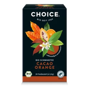 bio TEÁK CHOICE® BIO – Kakaó-narancs bio fekete tea 40g