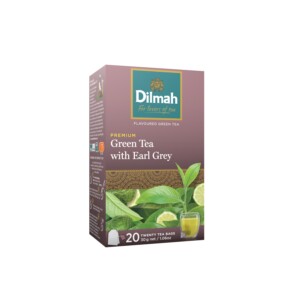 gluténmentes TEÁK DILMAH Green Tea with Earl Grey – zöldtea – 30 gr 06. havi