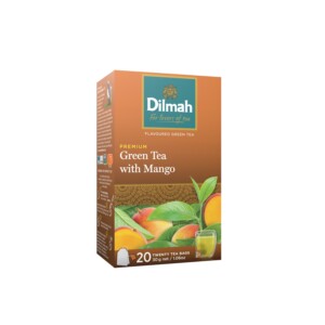 gluténmentes TEÁK DILMAH Green Tea with Mango – mangós zöldtea – 30 gr