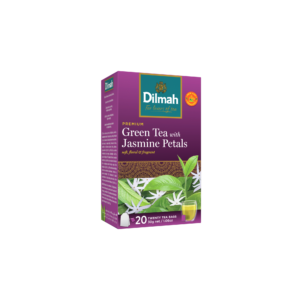 gluténmentes TEÁK DILMAH Green Tea with Jasmine Petals – zöldtea jázmin levelekkel – 30 gr