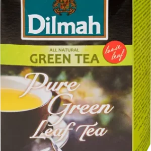 tojásmentes TEÁK DILMAH Leaf Pure Green – natur, szálas zöld tea 100 gr