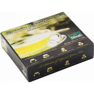 laktózmentes TEÁK DILMAH SELECTION OF SPECIAL GREEN TEAS – zöld tea ajándékcsomag 40 filteres – 60 gr