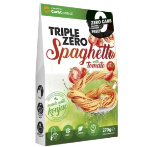 vegán TÉSZTÁK Triple Zero Paradicsomos spagetti konjac tészta – készétel 270 gr
