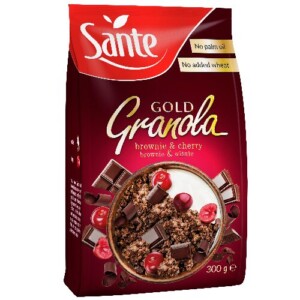 GABONAPEHELY, MÜZLI, GRANOLA Sante Granola Gold – brownie-meggy 300 g