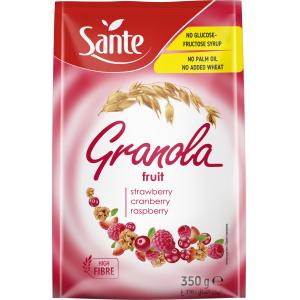 GABONAPEHELY, MÜZLI, GRANOLA Sante Granola – gyümölcsös 350 g