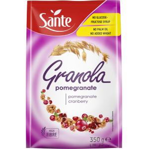 GABONAPEHELY, MÜZLI, GRANOLA Sante Granola – gránátalmás 350 g